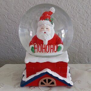 St. Nicholas Square Santa Claus Chimney Snow Globe